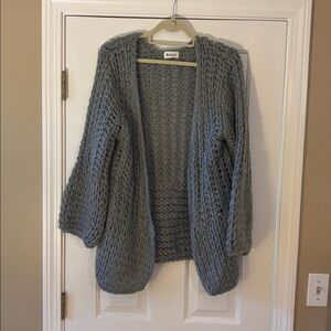 Chunky Knit Open Cardigan
